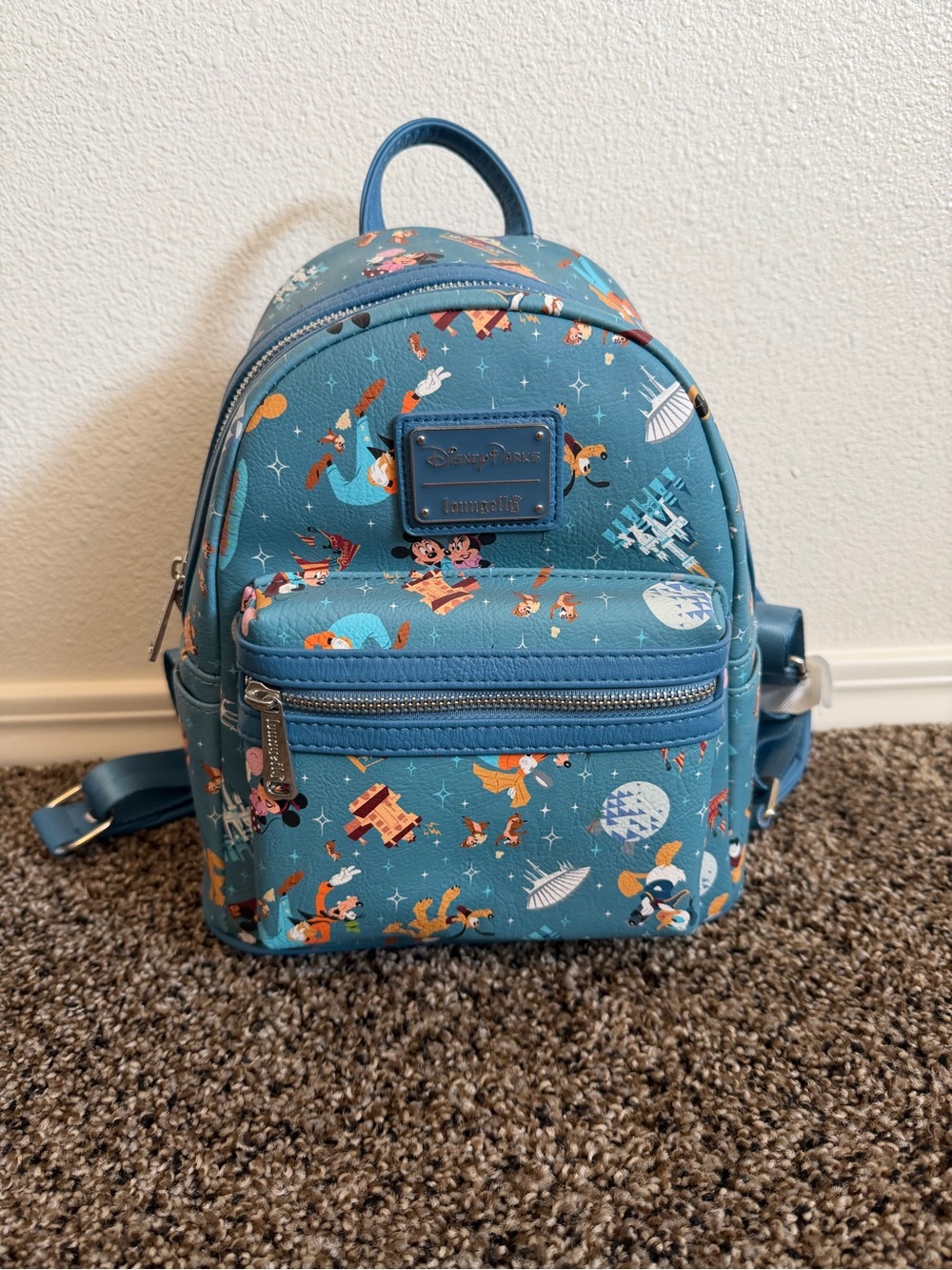 DisneyParks Loungefly Teal Mini Backpack